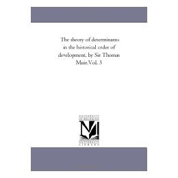 【预售】The Theory of Determinants in the Historical Order