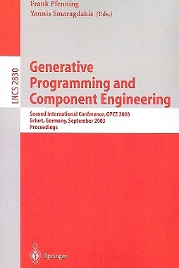 【预售】Generative Programming and Component Engineering: