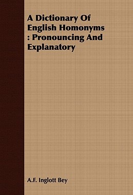 【预售】A Dictionary of English Homonyms: Pronouncing and