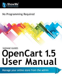 Guides Showme Opencart 1.5 Manual User 预售