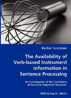 【预售】The Availability of Verb-Based Instrument