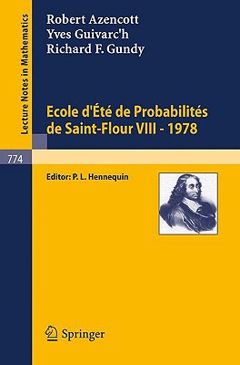 【预售】Ecole D'Ete de Probabilites de Saint-Flour VIII