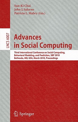 【预售】Advances in Social Computing: Third International