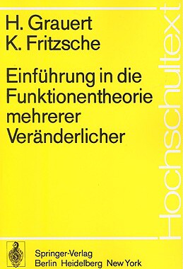 【预售】Einfuhrung In die Funktionentheorie Mehrerer