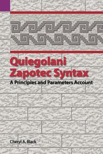 Zapotec Quiegolani 预售 and Principles Syntax