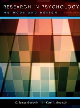 【预售】Research in Psychology: Methods and Design