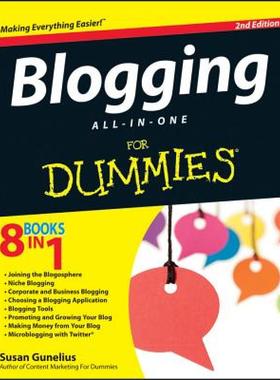 【预售】Blogging All-In-One for Dummies