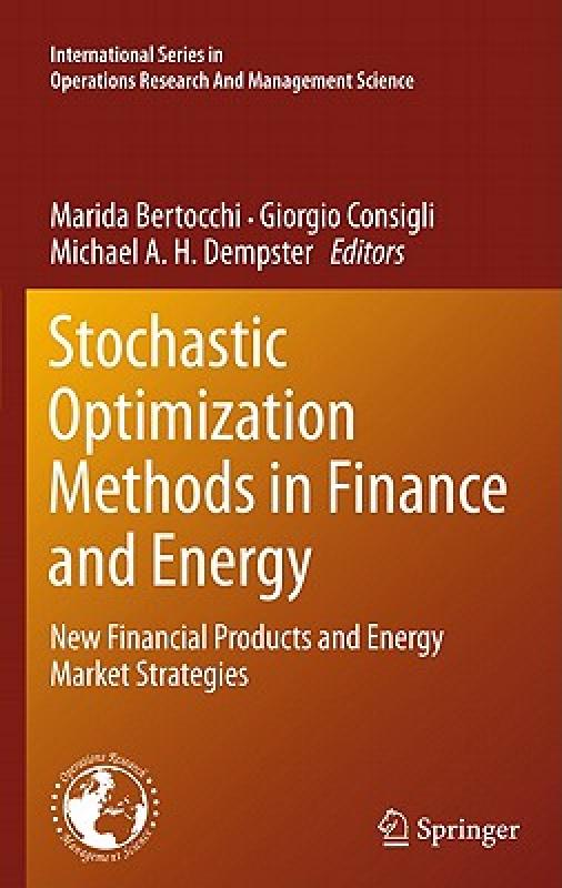 【预售】Stochastic Optimization Methods in Finance and