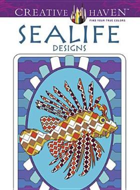 【预售】Creative Haven Sealife Designs Coloring Book