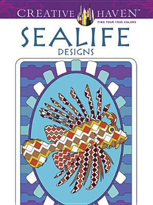 【预售】Creative Haven Sealife Designs Coloring Book