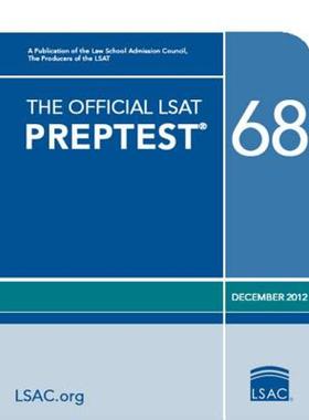 【预售】The Official LSAT Preptest 68: (Dec. 2012 LSAT)