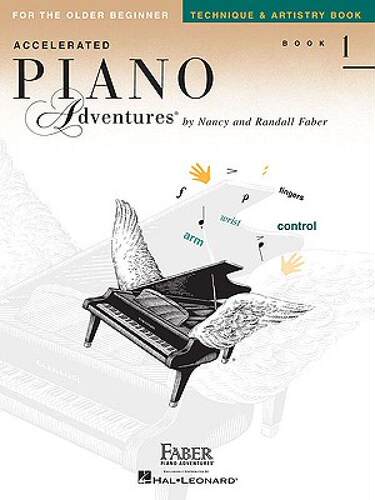 1级技艺 菲伯尔钢琴快速教程 英文原版 Accelerated Piano Adventures, Book 1, Technique