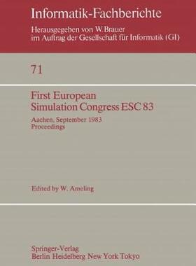 【预售】First European Simulation Congress Esc 83: Aachen
