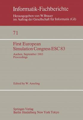【预售】First European Simulation Congress Esc 83: Aachen