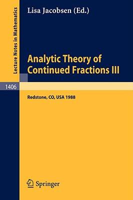 【预售】Analytic Theory of Continued Fractions III: