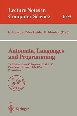 【预售】Automata, Languages and Programming: 23rd