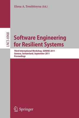 【预售】Software Engineering for Resilient Systems: Third