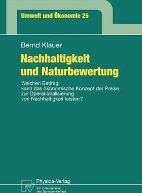 【预售】Nachhaltigkeit Und Naturbewertung: Welchen Beitrag