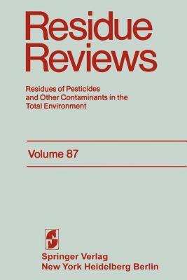 【预售】Residue Reviews: Residues of Pesticides and Other