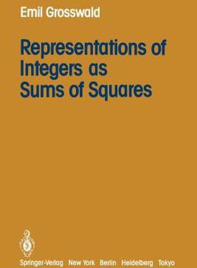 【预售】Representations of Integers as Sums of Squares