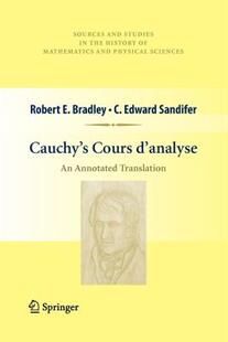 Annotated Translation Cours Cauchy 预售 Analyse