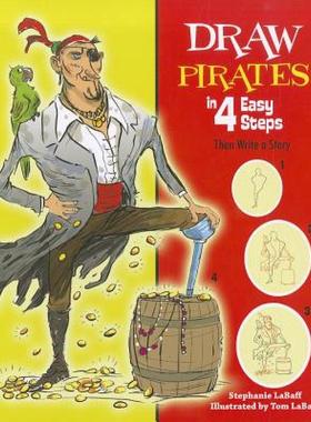 【预售】Draw Pirates in 4 Easy Steps: Then Write a Story