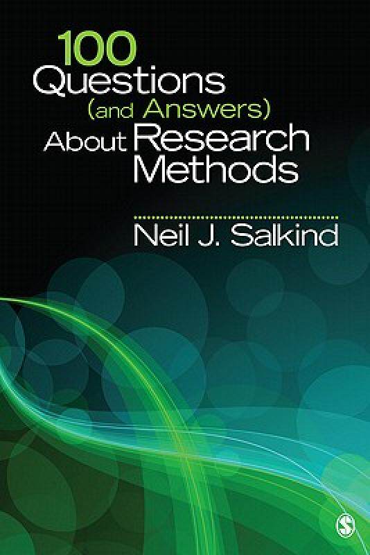 【预售】100 Questions (and Answers) about Research Methods