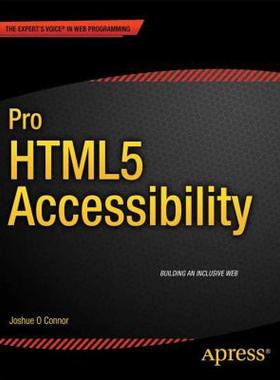 【预售】Pro Html5 Accessibility