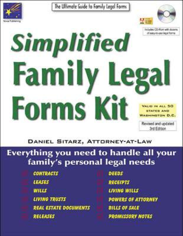【预售】simplified family legal forms kit: the ultimate