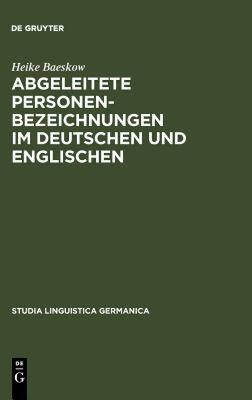 【预售】Abgeleitete Personenbezeichnungen Im Deutschen Und