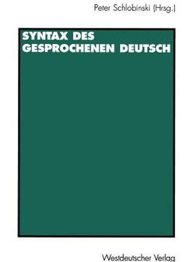 【预售】Syntax Des Gesprochenen Deutsch