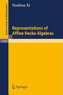 预订 【】Representations of Affine Hecke Algebras