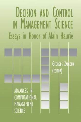 【预售】Decision & Control in Management Science: Essays in