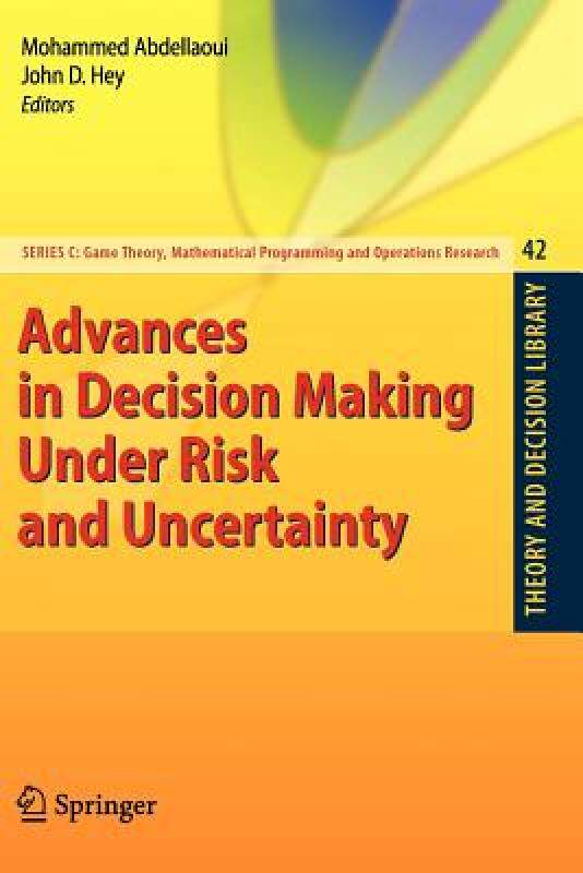 【预售】Advances in Decision Making Under Risk and