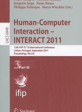 【预售】Human-Computer Interaction - INTERACT 2011, Part 3: