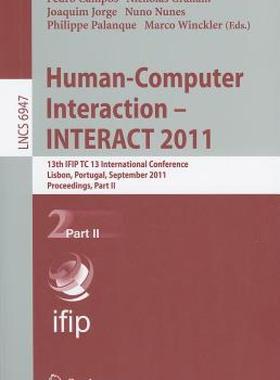 【预售】Human-Computer Interaction - INTERACT 2011, Part 2: