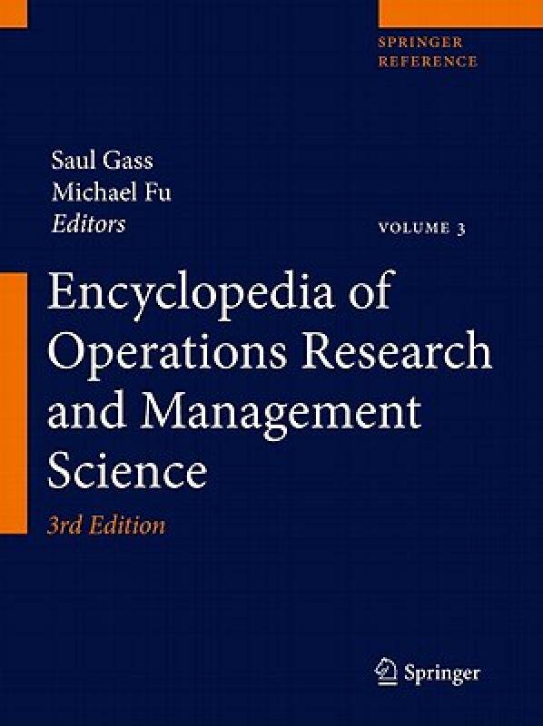【预售】Encyclopedia of Operations Research and Management