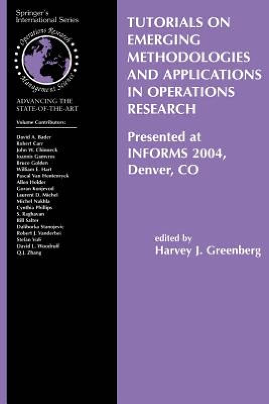 【预售】Tutorials on Emerging Methodologies and Applications