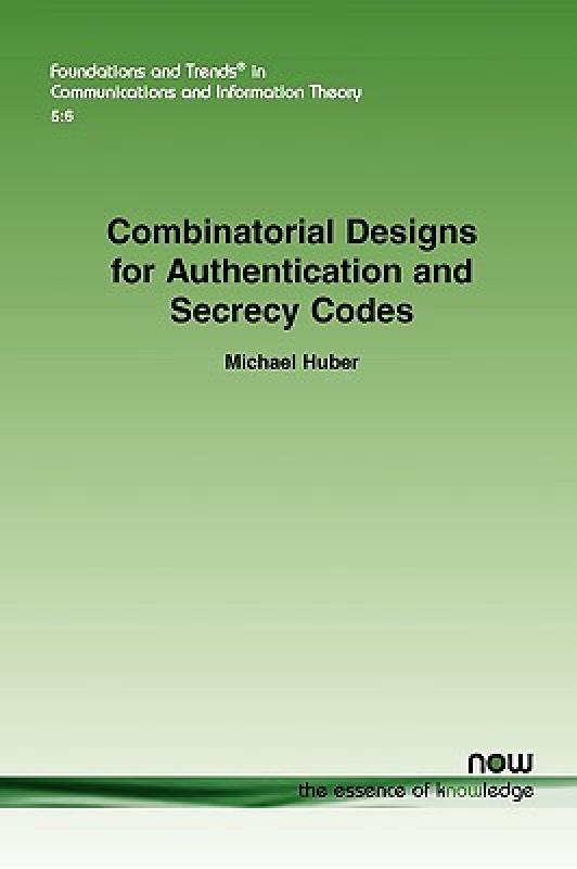 【预售】Combinatorial Designs for Authentication and Secrecy