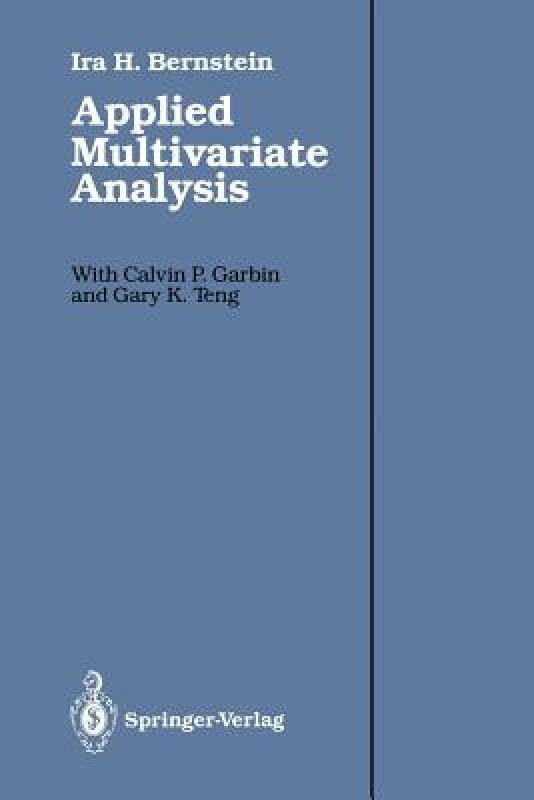 【预售】Applied Multivariate Analysis