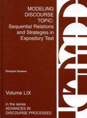 【预售】Modeling Discourse Topic: Sequential Relations and