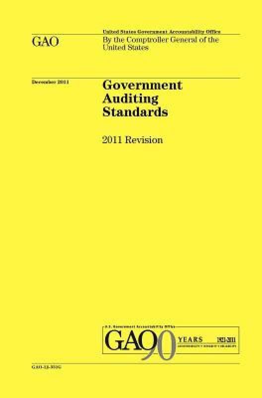 【预售】Government Auditing Standards: 2011 Revision (Yellow