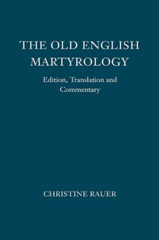 【预售】The Old English Martyrology: Edition, Translation