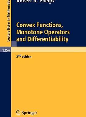 【预售】Convex Functions, Monotone Operators and