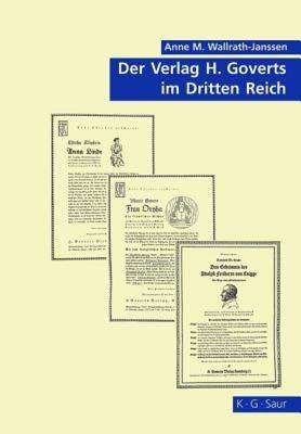 【预售】Der Verlag H. Goverts Im Dritten Reich