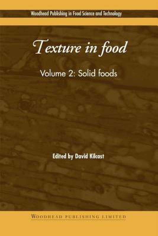 【预售】Texture in Food: Volume 2: Solid Foods