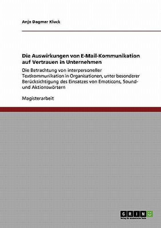 【预售】die auswirkungen von e-mail-kommunikation auf