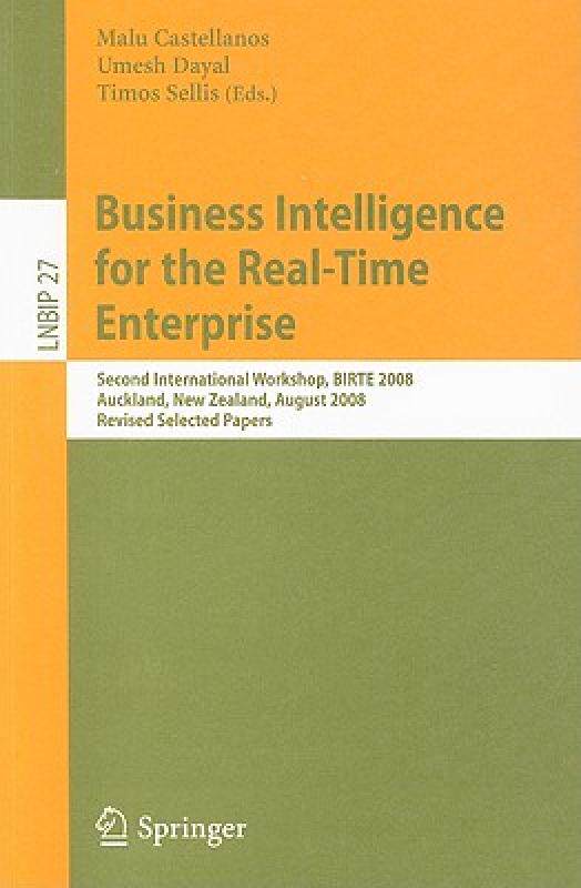 【预售】Business Intelligence for the Real-Time Enterprise: