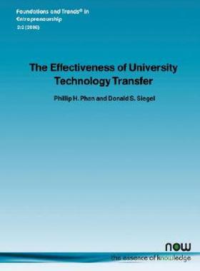 【预售】The Effectiveness of University Technology Transfer