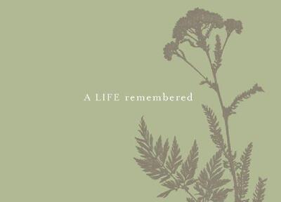【预售】A Life Remembered: A Memorial Guest Book
